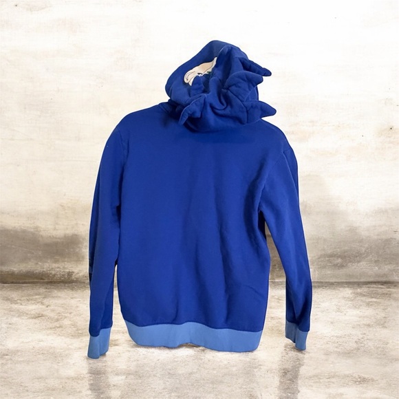 Sonic The Hedgehog Blue Kids Hoodie jacket  zip sz 18 XXL - Picture 2 of 10